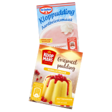 Dr. Oetker of Koopmans griesmeel-, klop- of kookpudding